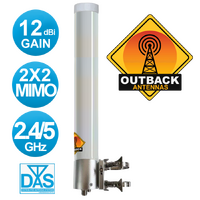 Omni Antenna MIMO OUTDOOR 3G, 4G/LTE, 5G & 2.4Ghz Wi-Fi 12dBi 698-2700MHz ,The "BIG BOY" Online Australia