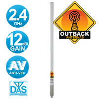 Omni Antenna 360° 12dBi 2.4GHz Anti-Vibration (AV) with N-Type Female Connector