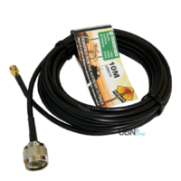 Cable Antenna N-Type Male to SMA Male Right Angle Low Loss 10m