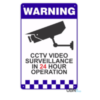 Security Notice CCTV Reflective - METAL