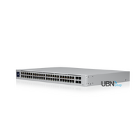 UniFi 48-Port PoE Switch, Layer 2 PoE Switch with a Silent, Fanless Cooling System.