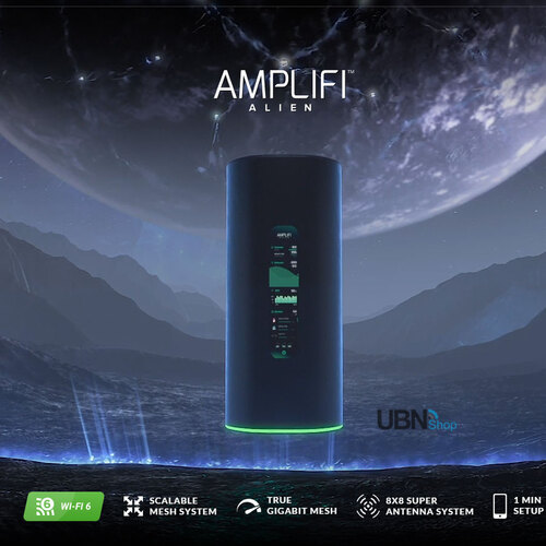 AmpliFi Alien Router WiFi 6 with Alien Mesh Point