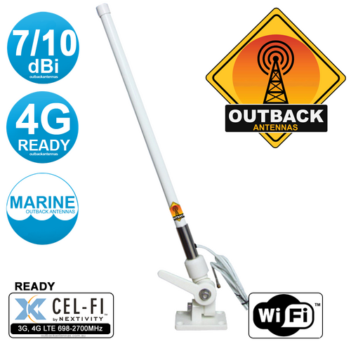 Antenna "RIPPA" Marine Antenna Omni Waterproof 4G and WiFi 2.4Ghz, 698-2700 MHz 7-10dBi