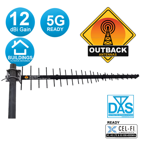 Yagi Antenna LPDA 12dBi, 698MHz-4000MHz Welded 3G, 4G/LTE, 5G. The "STOCK GRID"