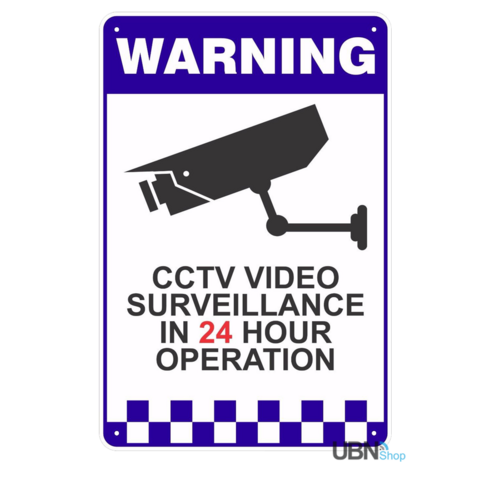 Security Notice CCTV Reflective - METAL