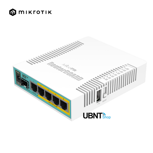 RB960PGS hEX POE Router 5x Gigabit Ethernet with PoE, USB, 800MHz CPU, 128MB RAM, OS L4