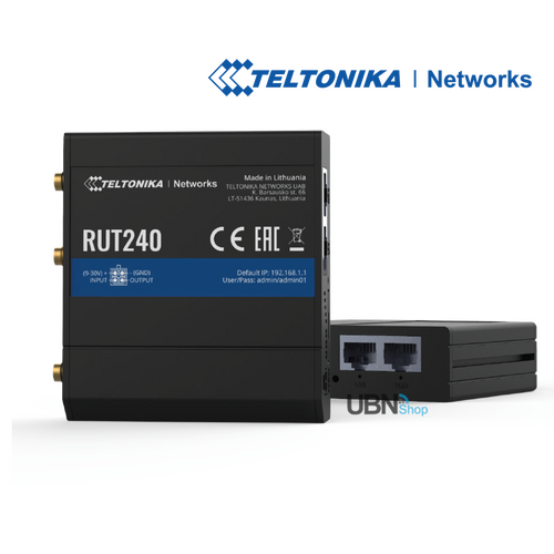 Instant LTE Failover | Compact and Powerful Industrial 4G LTE Router/Firewall RUT240 LTE by Teltonika