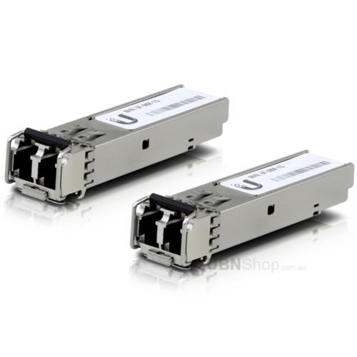 Ubiquiti 1G SFP Multi Mode 850nm 550m Fiber Optic Module (2 Pack)