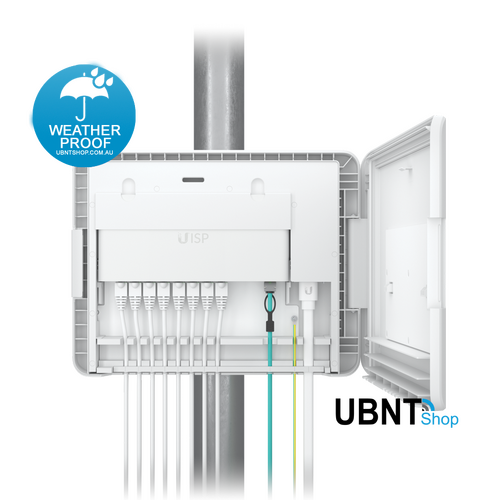  UISP Box, Outdoor Enclosure IPX6 Weatherproof for UISP Routers and Switches.