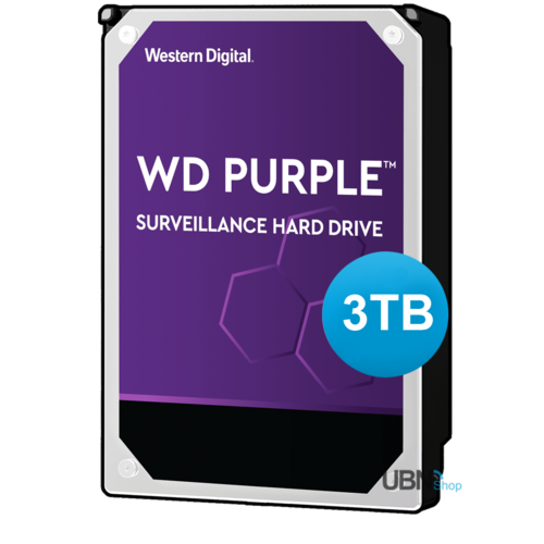 Western Digital WD Purple 3TB 3.5" Surveillance HDD 5400RPM 64MB